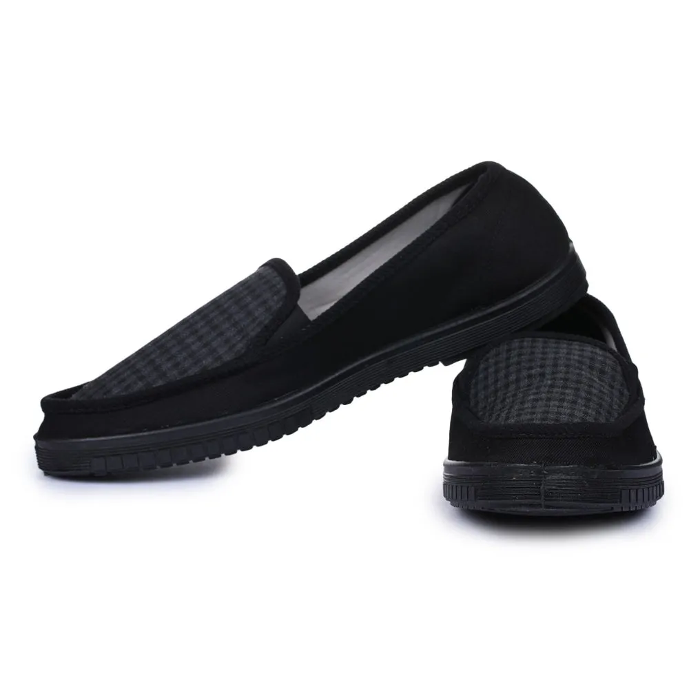 A-HA Schwarze lässige Schnürsenkellose Schuhe Für Herren WALKER-E Von Liberty
