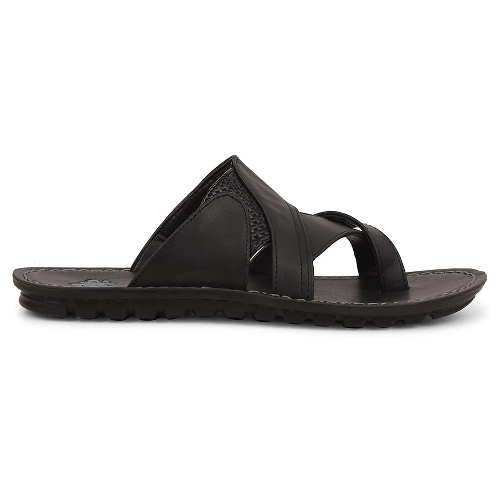 A-HA Schwarze Bequeme Hausschuhe Für Herren 2137-50 Von Liberty