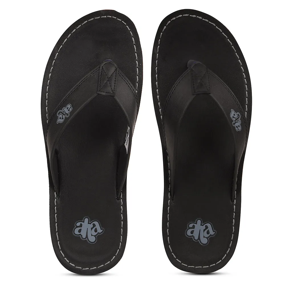 A-HA Schwarze Hausschuhe Für Herren 2137-51 Von Liberty