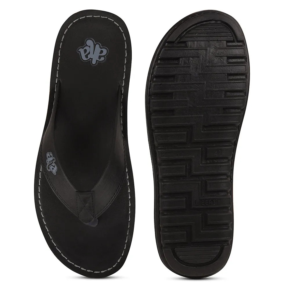 A-HA Schwarze Hausschuhe Für Herren 2137-51 Von Liberty