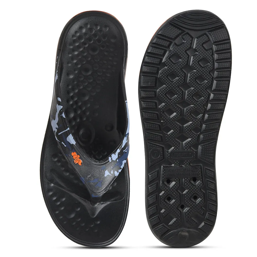 A-HA Schwarze Bequeme Hausschuhe Für Herren BEACHTIM51 Von Liberty