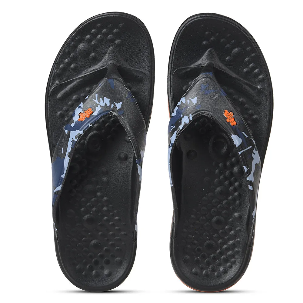 A-HA Schwarze Bequeme Hausschuhe Für Herren BEACHTIM51 Von Liberty