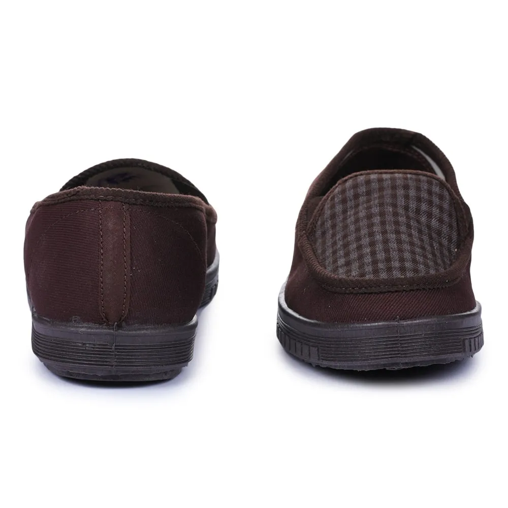 A-HA Braune lässige Schnürsenkellose Schuhe Für Herren WALKER-E Von Liberty