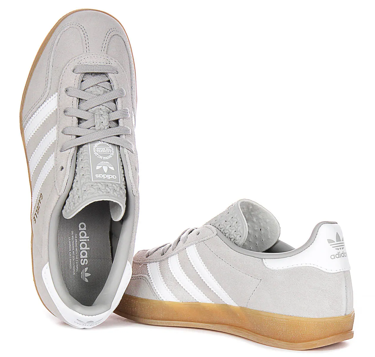 Adidas Gazelle Indoor In Grau Weiß Schuhe Adidas