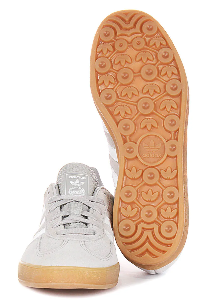 Adidas Gazelle Indoor In Grau Weiß Schuhe Adidas