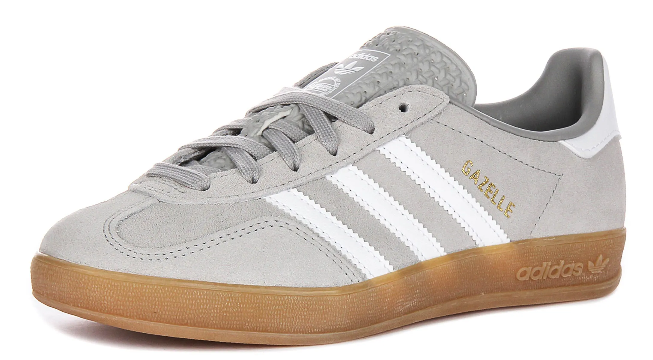 Adidas Gazelle Indoor In Grau Weiß Schuhe Adidas