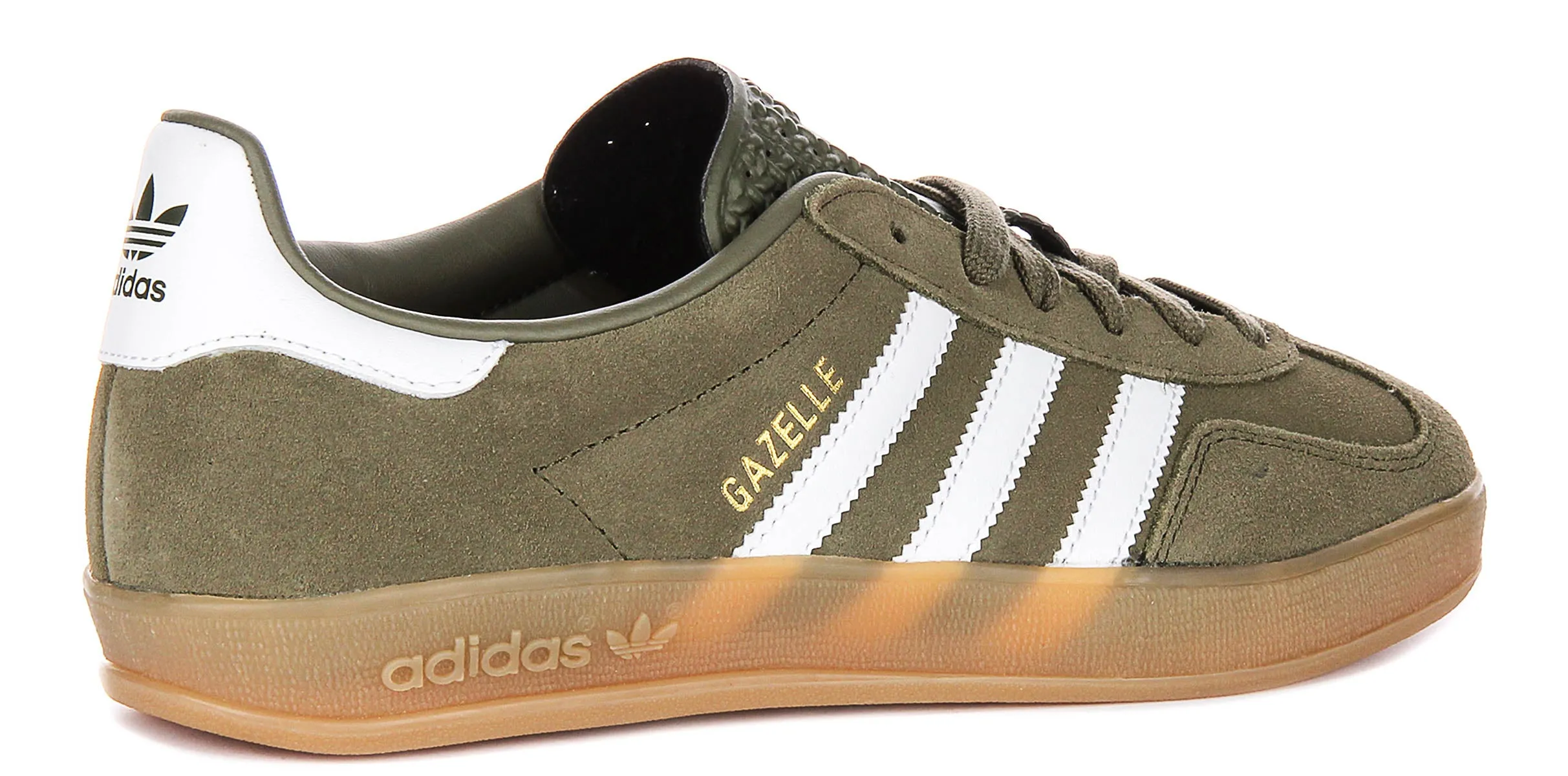 Adidas Gazelle Indoor In Oliv Weiß Schuhe Adidas