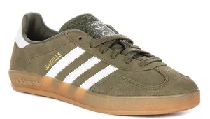 Adidas Gazelle Indoor In Oliv Weiß Schuhe Adidas