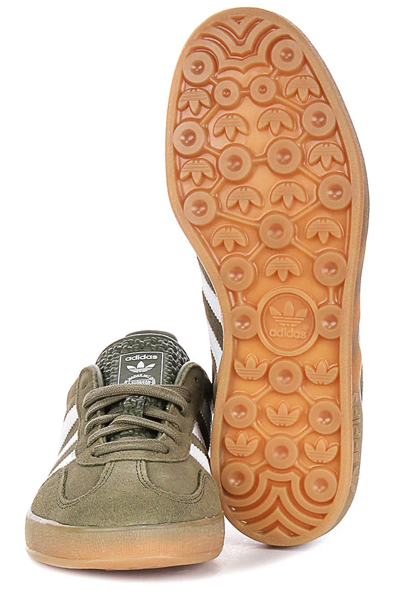 Adidas Gazelle Indoor In Oliv Weiß Schuhe Adidas