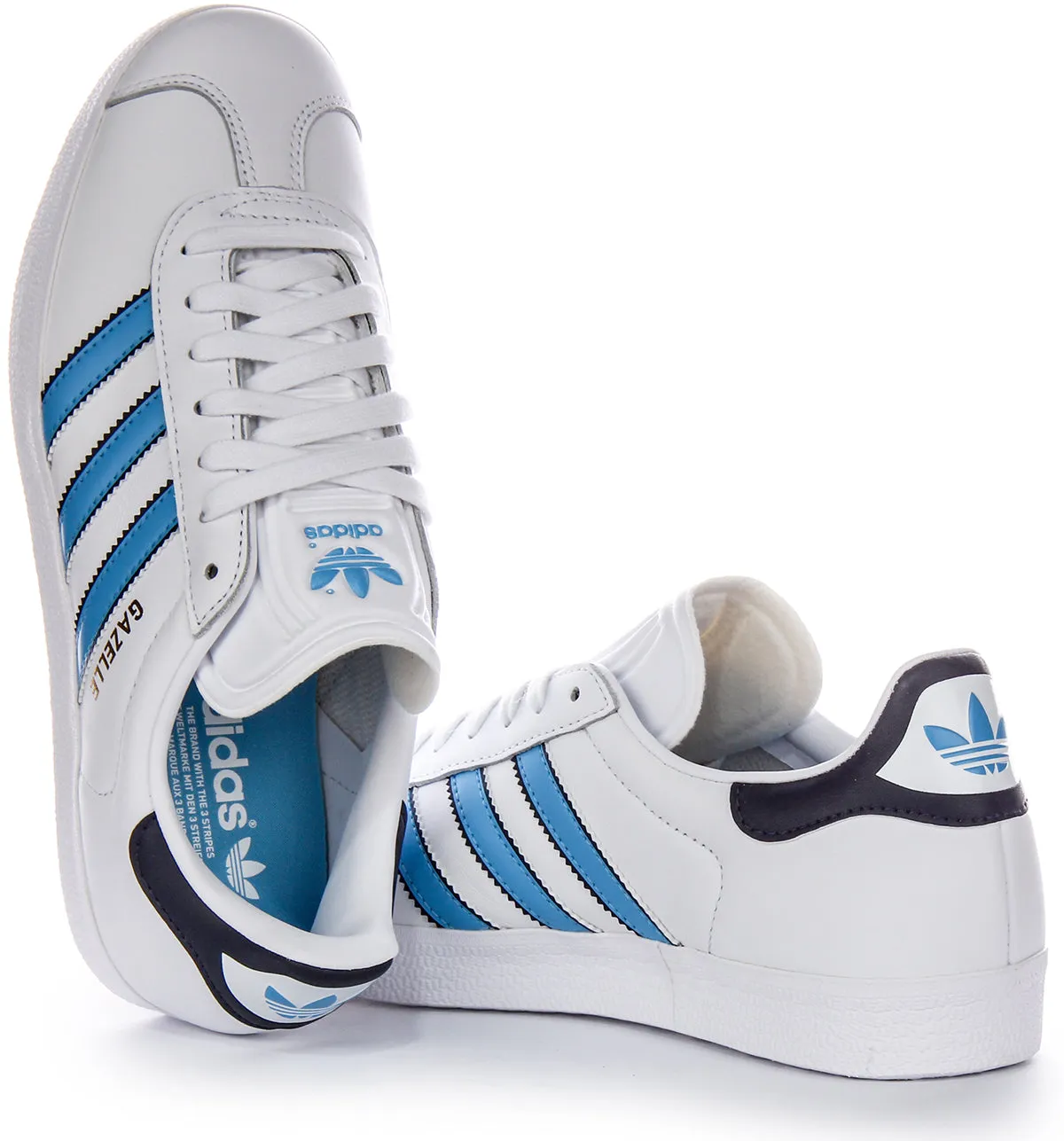 Adidas Gazelle Original in Weiß Blau für Herren Schuhe Adidas