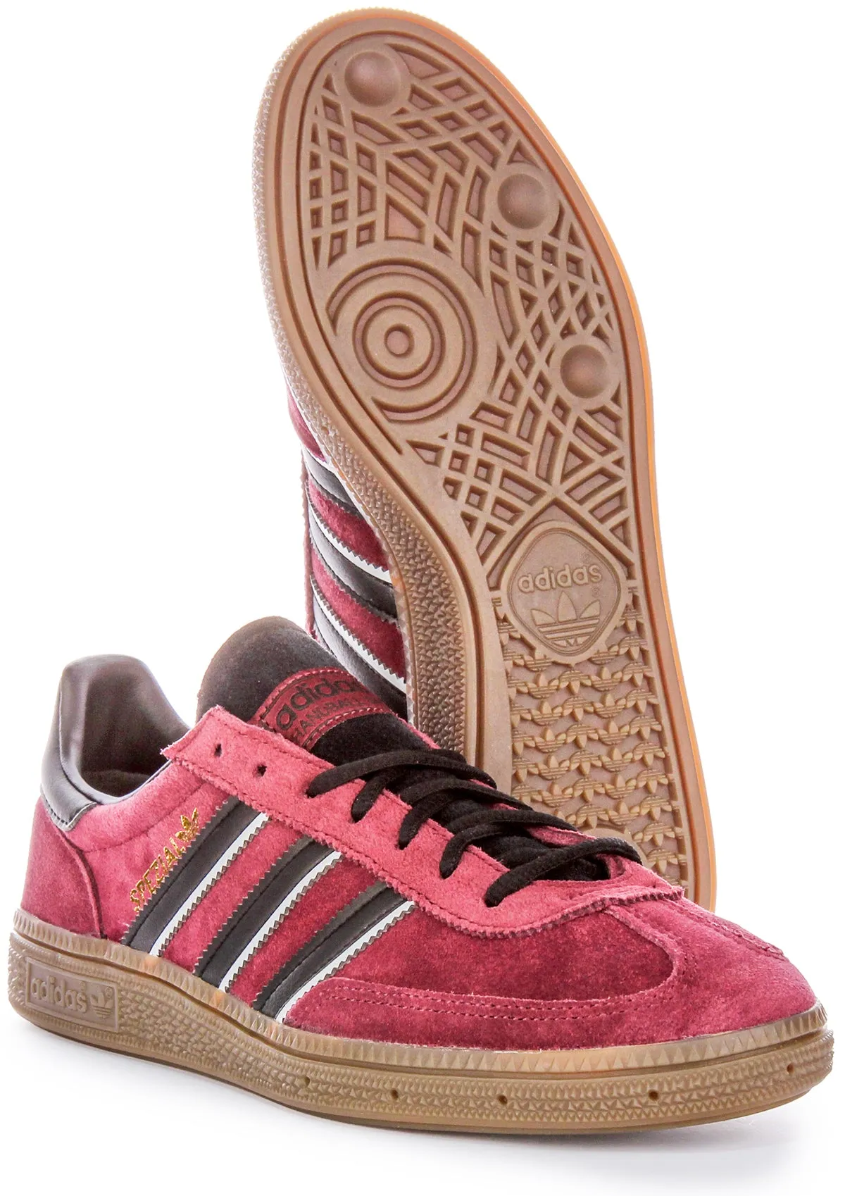 Adidas Handball Spezial in Weinrot Schwarz für Herren Schuhe Adidas