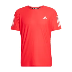 Adidas Herren Own The Run B T-Shirt in Pure Ruby SS25