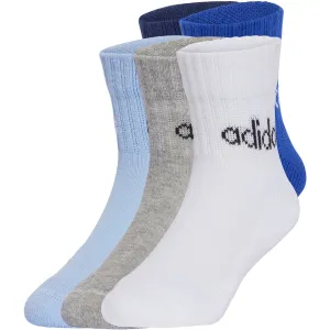 adidas Originals Dunkelblau/Team Royal Blau/Leuchtend Blau Kinder Lin Socken 5P