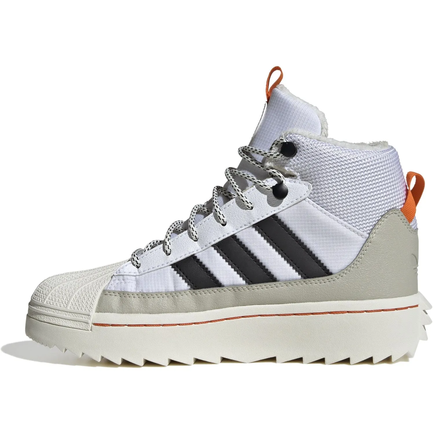 adidas Originals Weiß/Core Schwarz/Putty Grau Superstar Winter Trek J Stiefel
