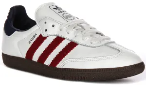 Adidas Samba OG in Weiß Rot Marine Schuhe Adidas