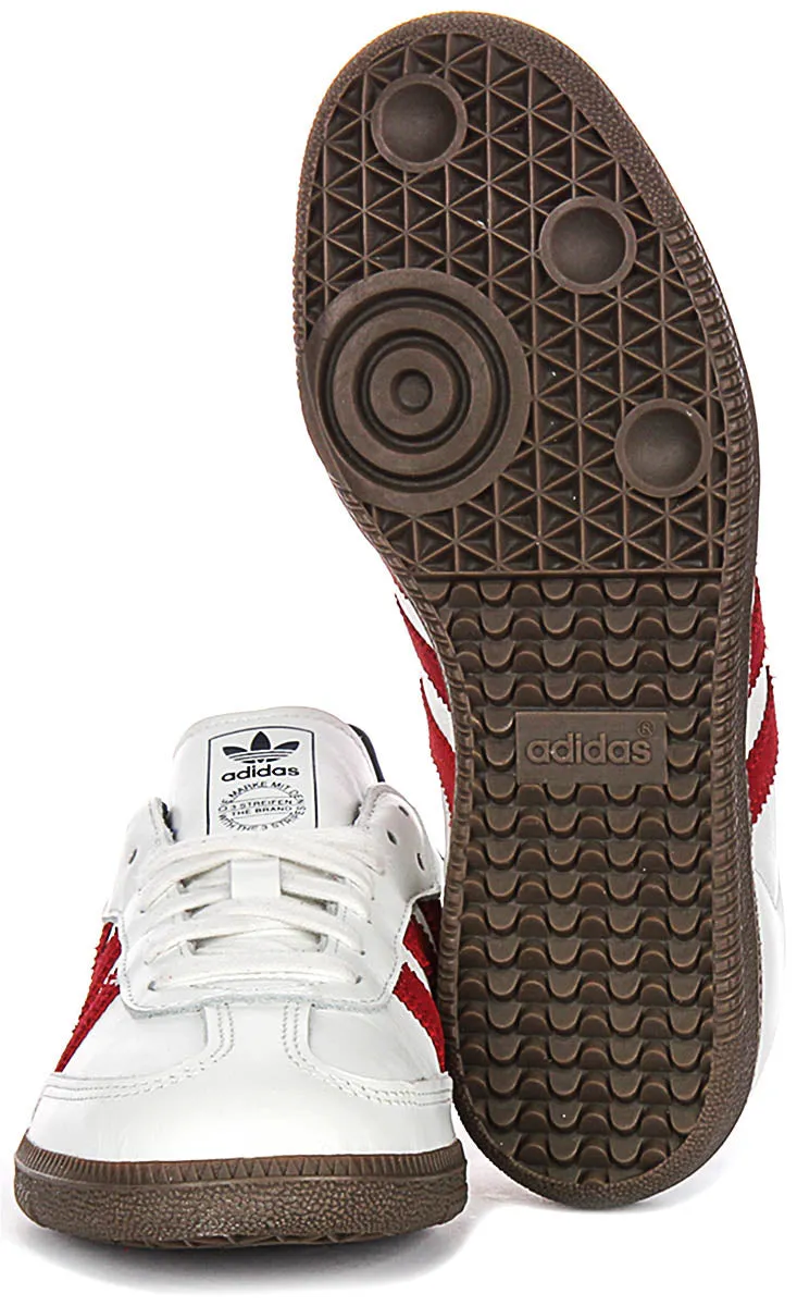 Adidas Samba OG in Weiß Rot Marine Schuhe Adidas