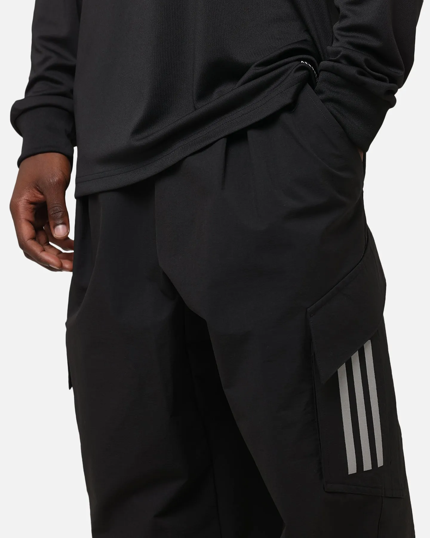 adidas x Mercedes-AMG PETRONAS Formel 1 F1 2025 Mechaniker Jogginghose Schwarz/Weiß