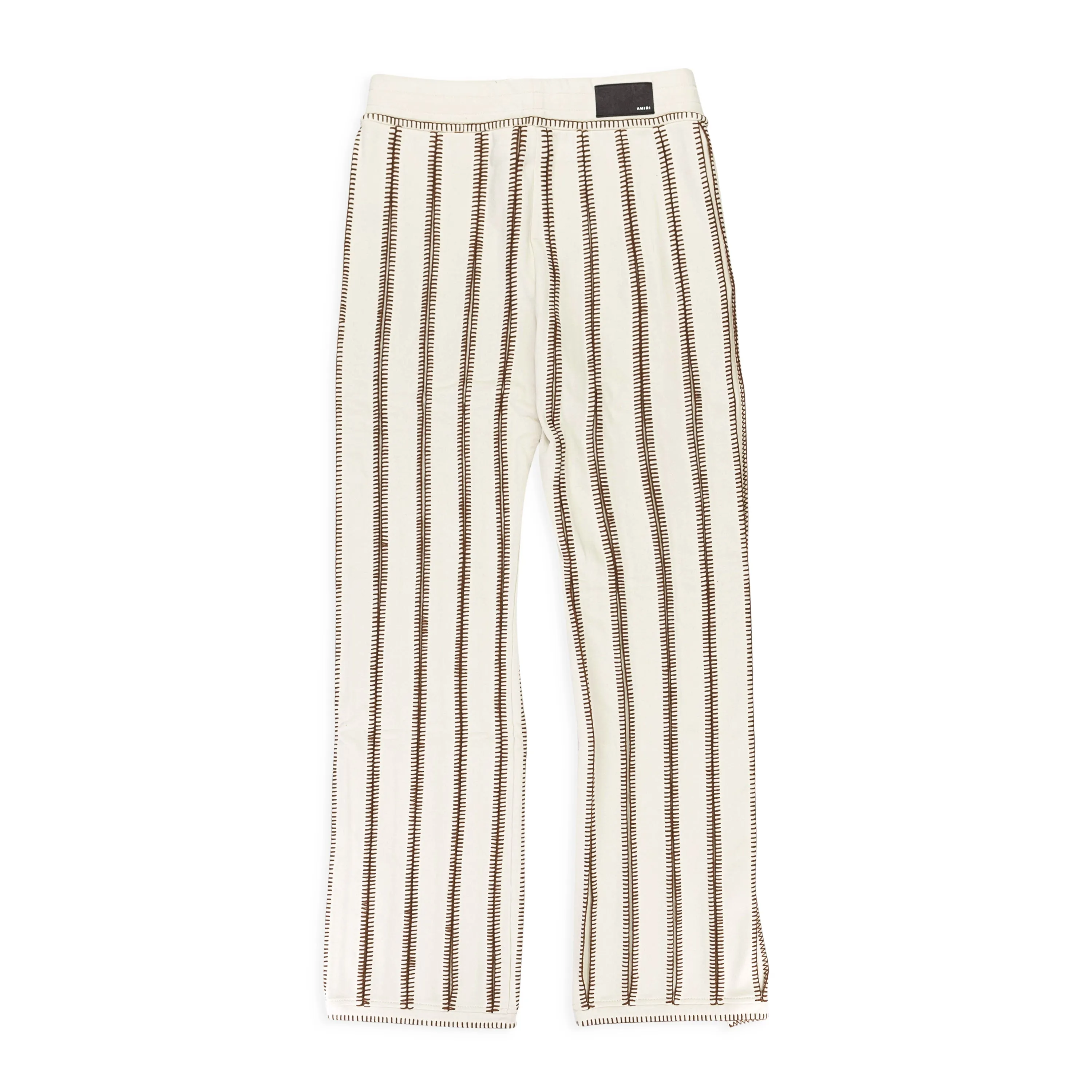 AMIRI STITCH FLARE COTTON ALABASTER TRACK HOSE