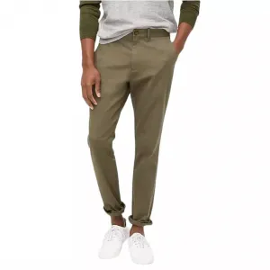 Athletic Slim-Fit Chino Hose in Grün