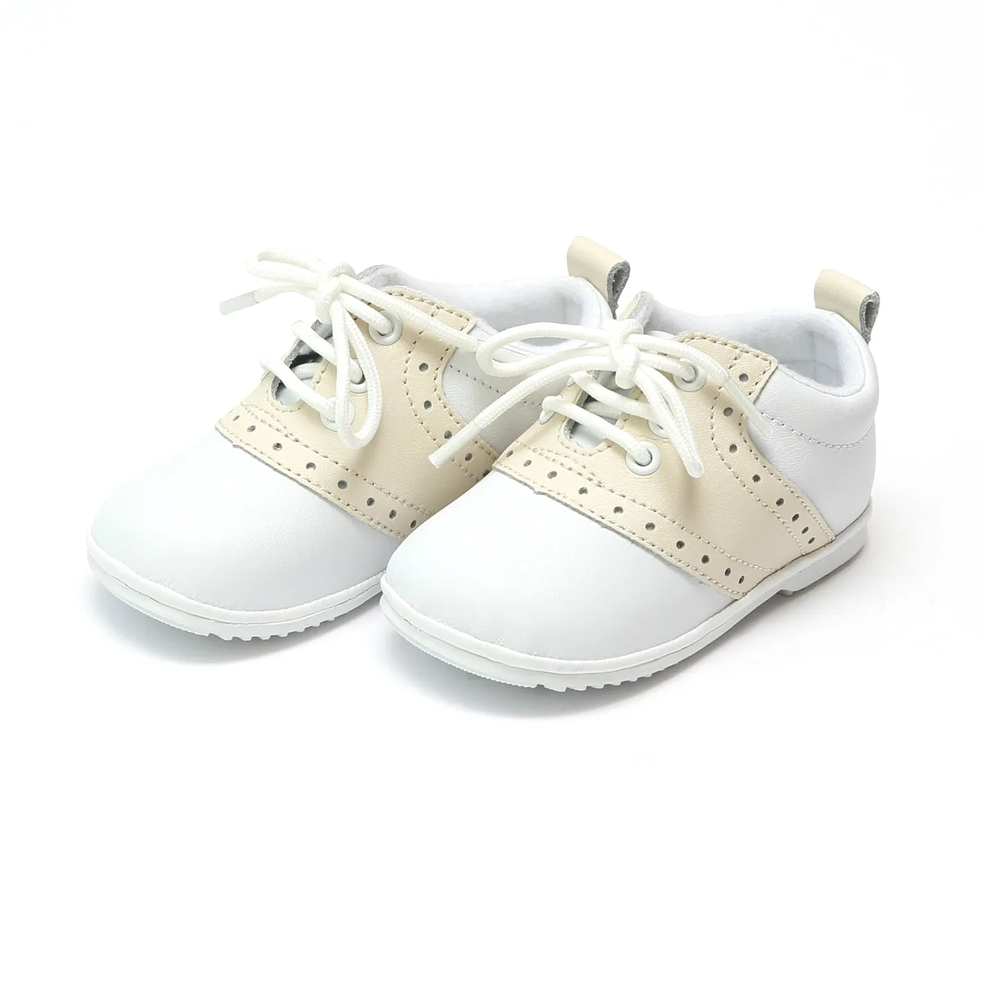 Austin Beige Leder Sattel Oxford Schuh - Babys & Kleinkinder Babykids_Angel