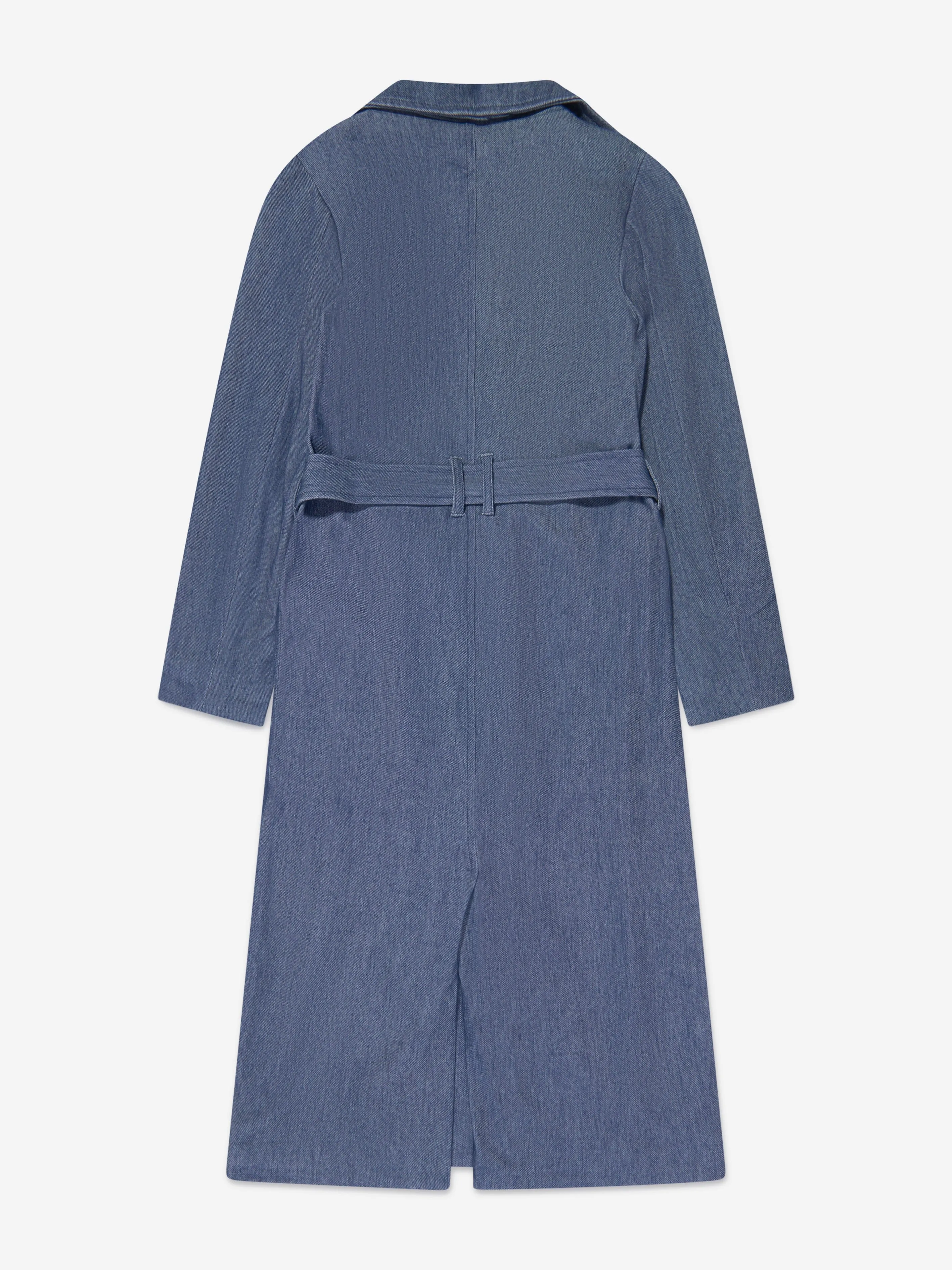 AY von AYLA Mädchen Denim Look Gürtel Trenchcoat in Blau
