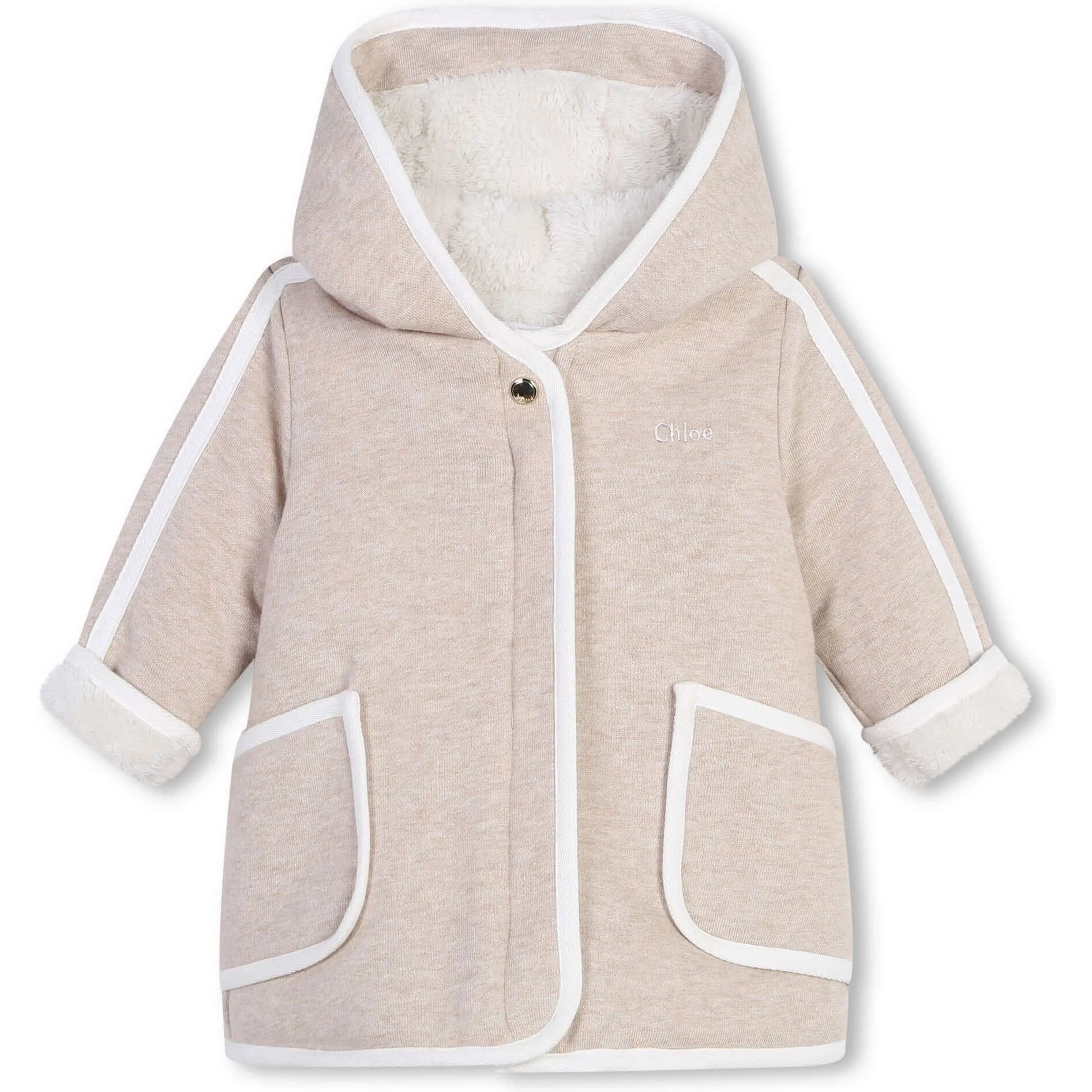 Bio-Baumwoll-Faux-Mantel für Baby-Mädchen