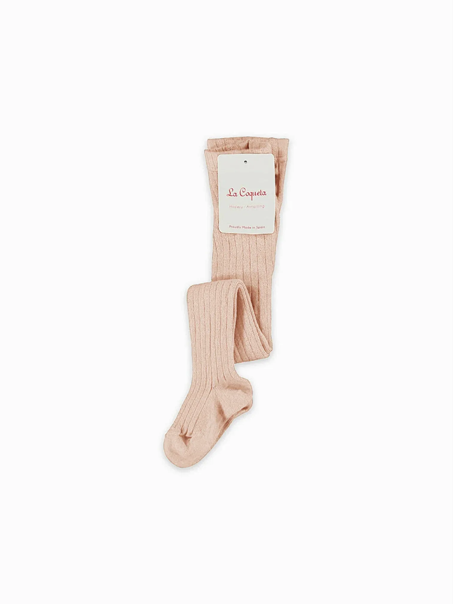 Babyrosa Rippstrickstrumpfhose