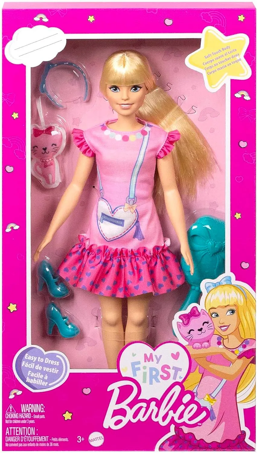 Barbie Puppen Barbie Meine erste Barbie Malibu Blondine Modepuppe (HLL19)