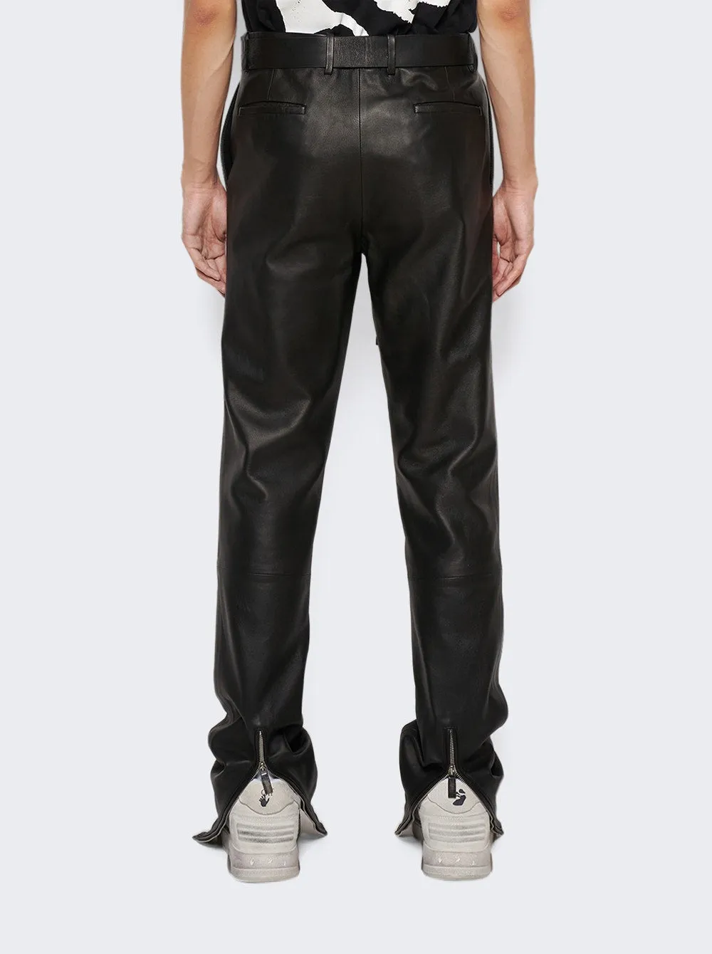 Gürtel-Leder-Super-Skinny-Hose