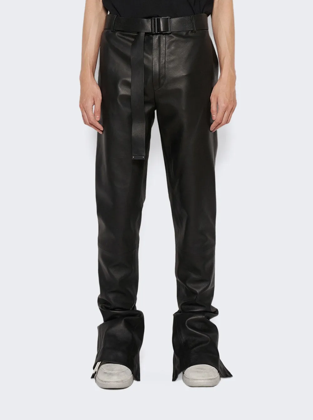 Gürtel-Leder-Super-Skinny-Hose