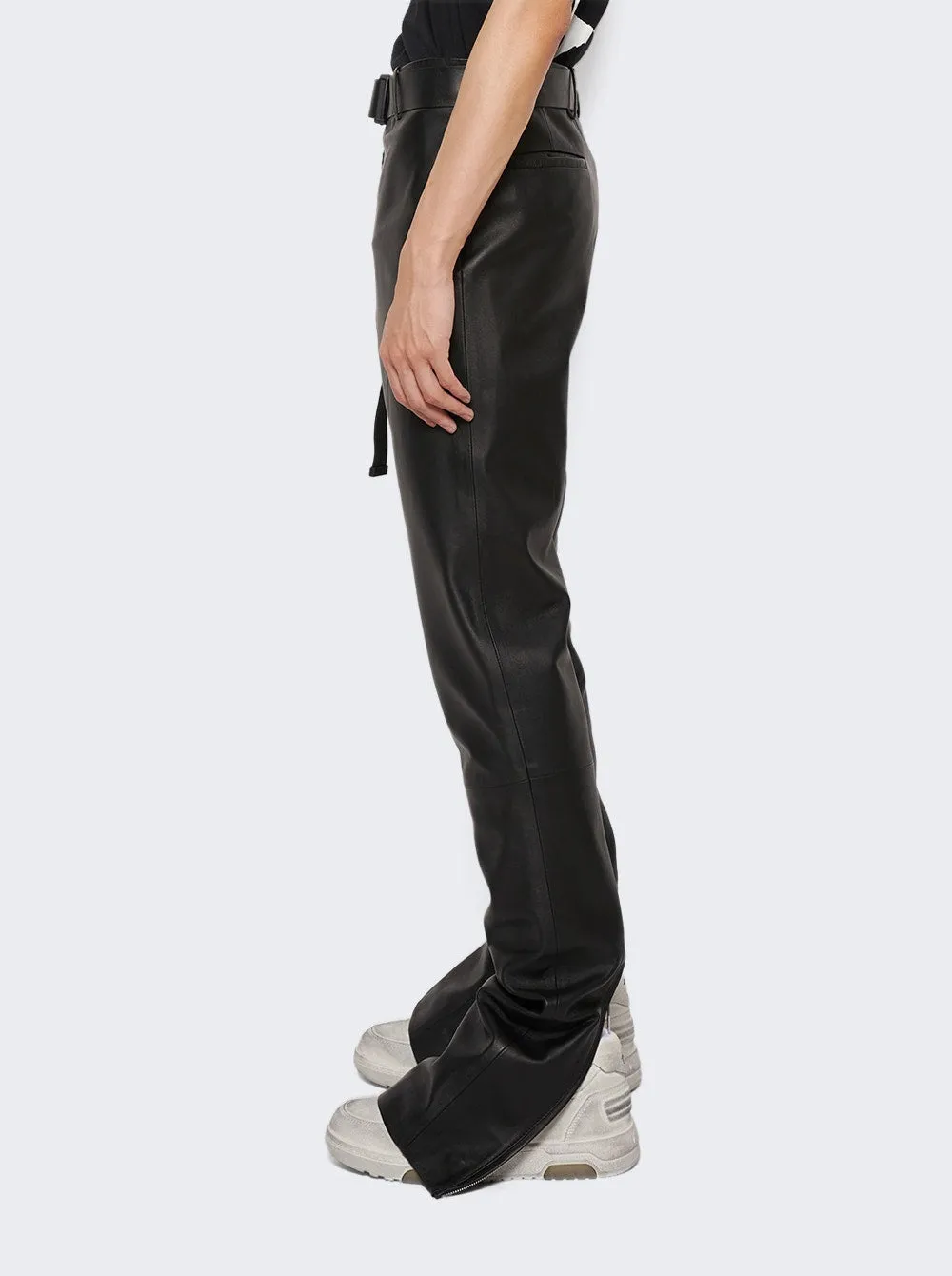 Gürtel-Leder-Super-Skinny-Hose