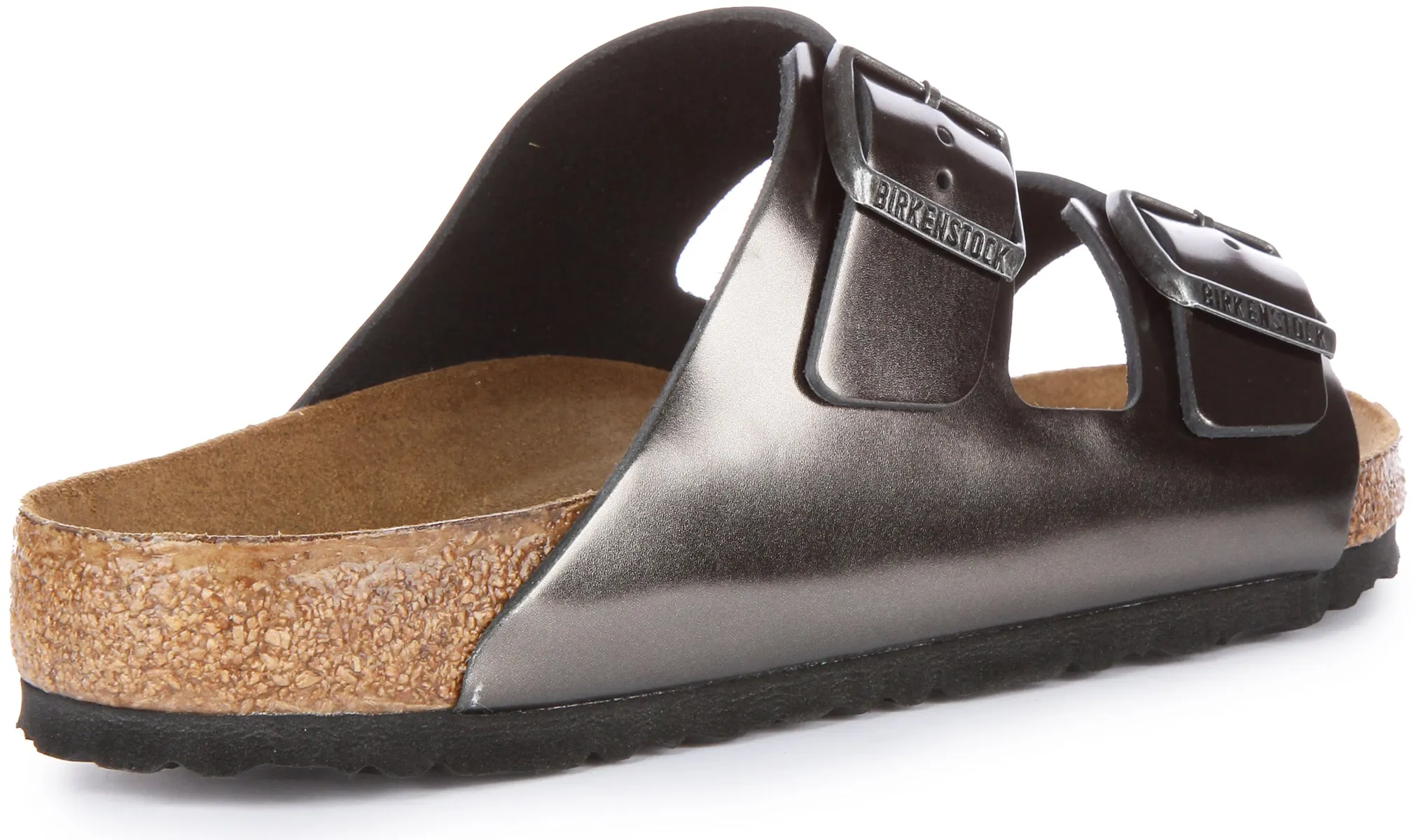 Birkenstock Arizona Naturleder SFB in Anthrazit | Regular Fit Schuhe Birkenstock