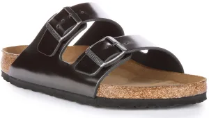 Birkenstock Arizona Naturleder SFB in Anthrazit | Regular Fit Schuhe Birkenstock