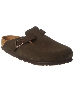 Birkenstock Boston Soft Footbed Wildleder Leder Clog