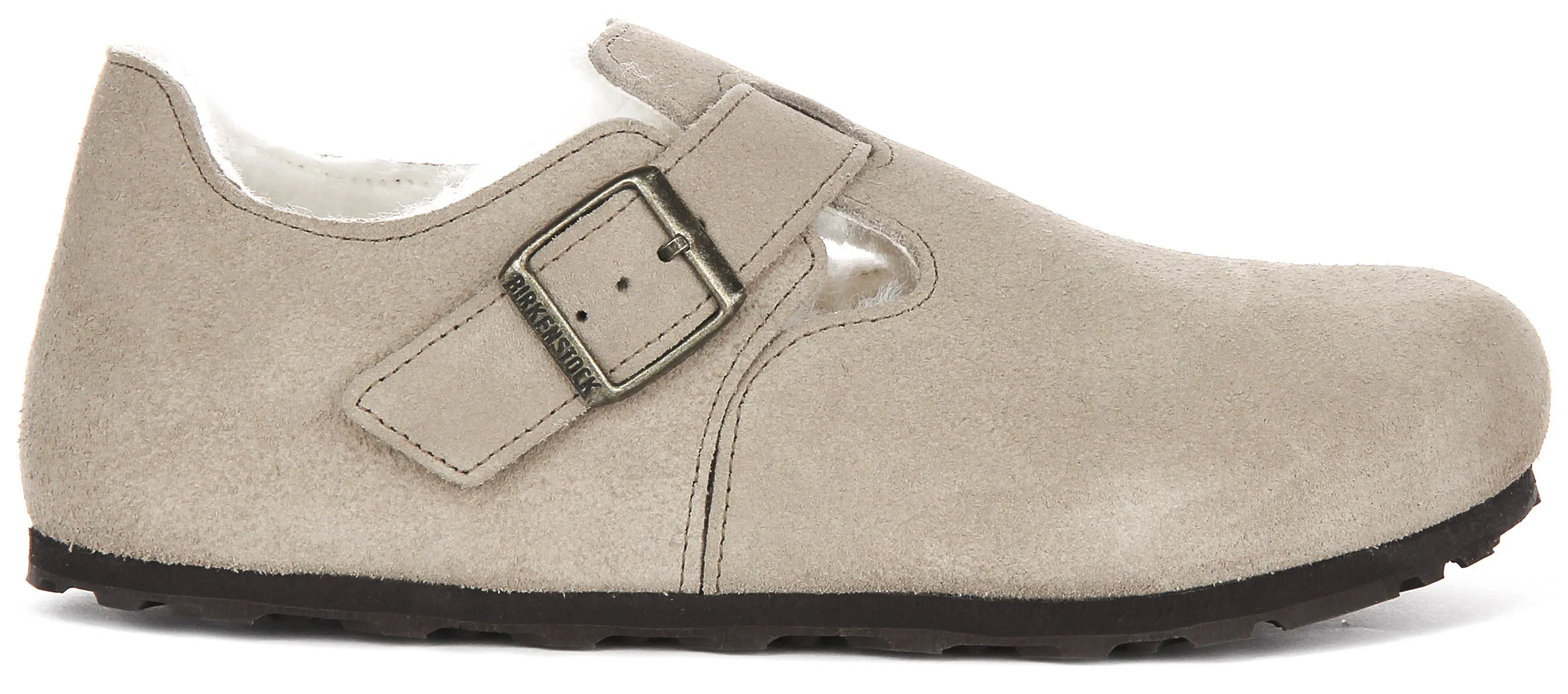Birkenstock London Shearling In Taupe | Regular Fit Schuhe Birkenstock