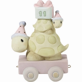 Birthday Train Age 11 Take Your Time It’s Your Birthday Bisque Porcelain Figurine