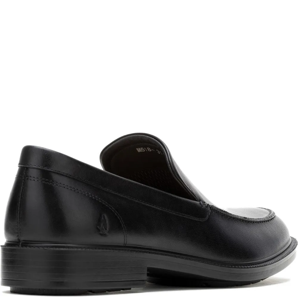 Schwarze Banker Slip-On Schuhe
