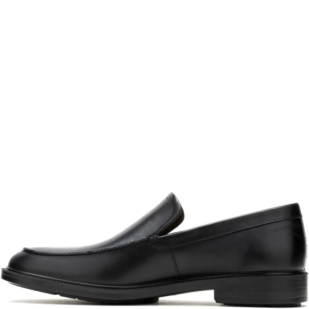 Schwarze Banker Slip-On Schuhe