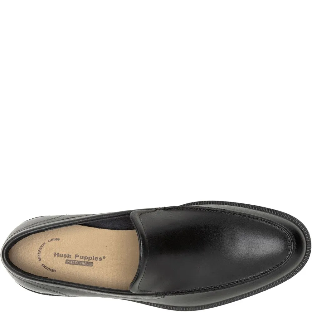 Schwarze Banker Slip-On Schuhe