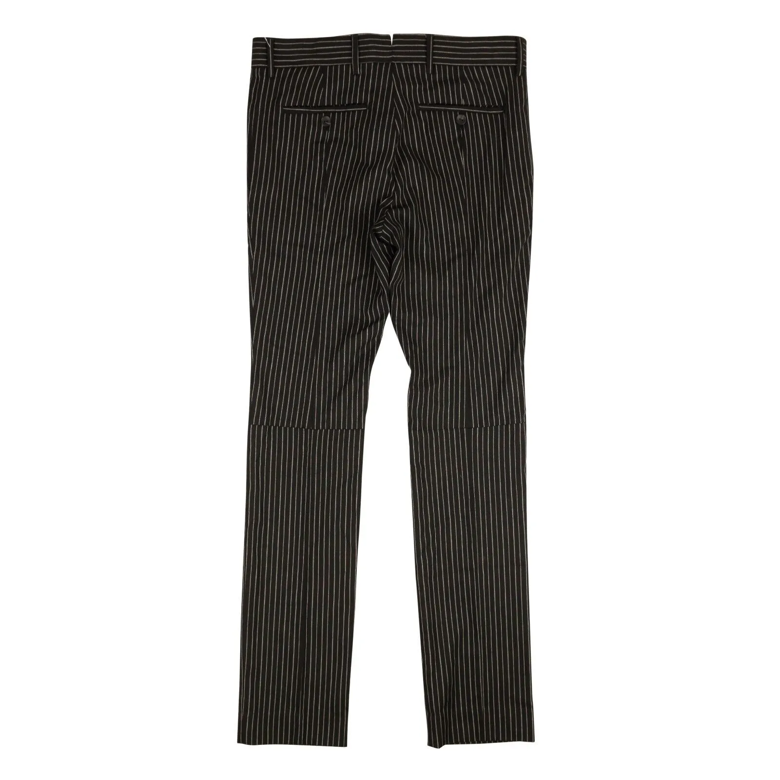 Schwarze Nadelstreifenhose