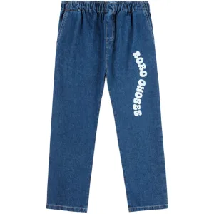 Bobo Choses Blaue Wellige Bobo Choses Mittlere Denim-Hose Bobo-Choses