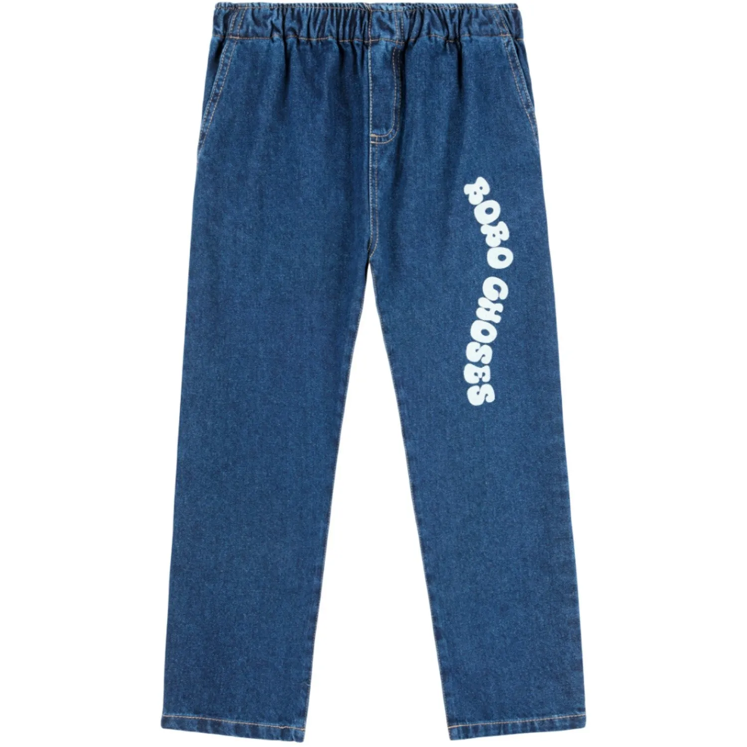 Bobo Choses Blaue Wellige Bobo Choses Mittlere Denim-Hose Bobo-Choses