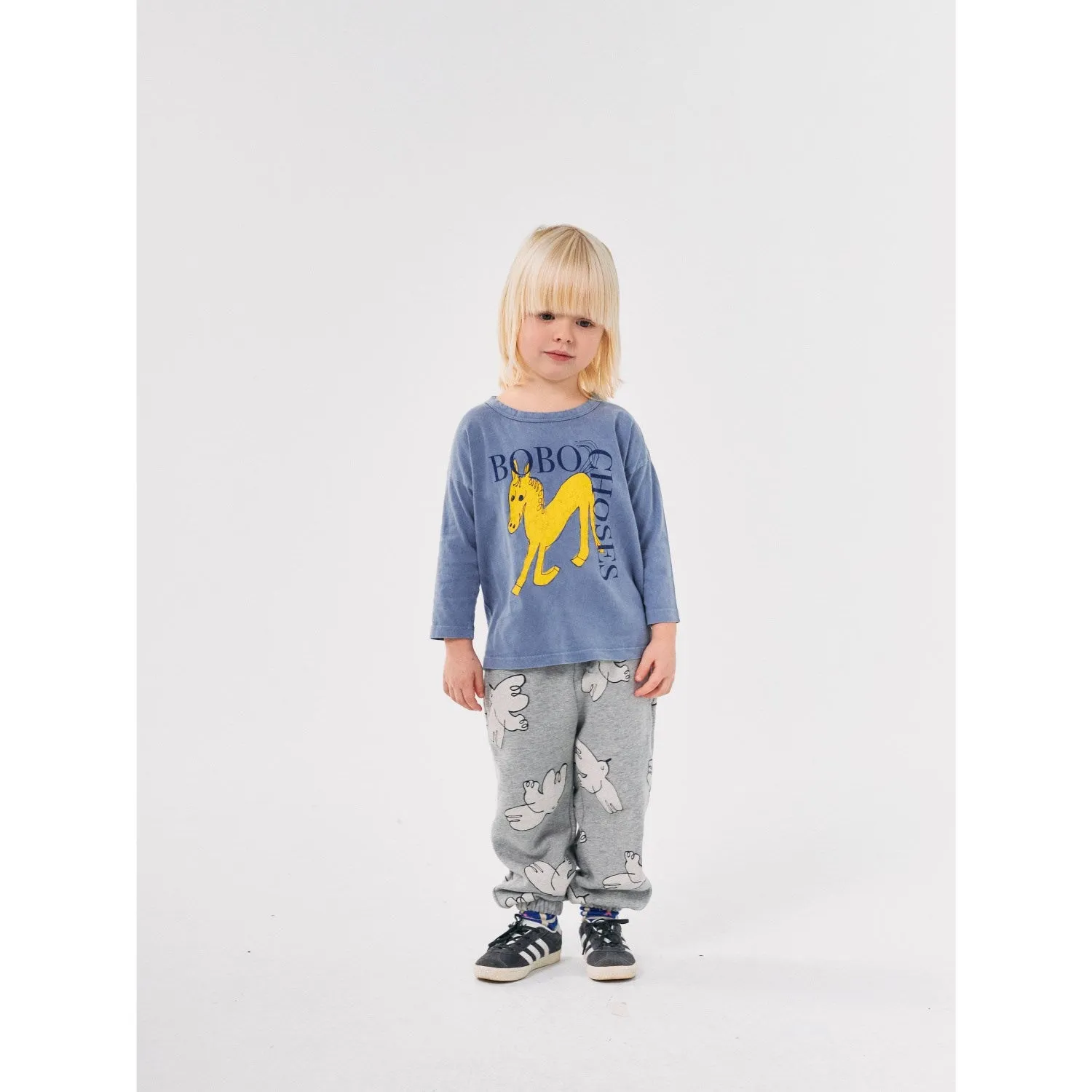 Bobo Choses Hell Heather Grau Freiheitsvogel All Over Jogginghose Bobo-Choses