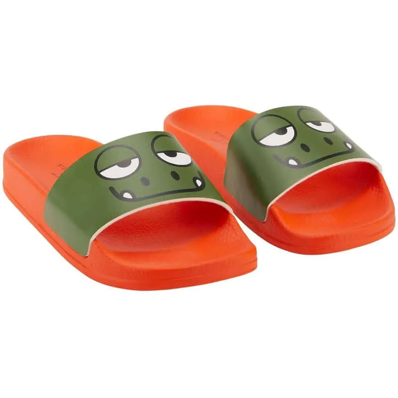 Jungen Grün Gecko Sliders