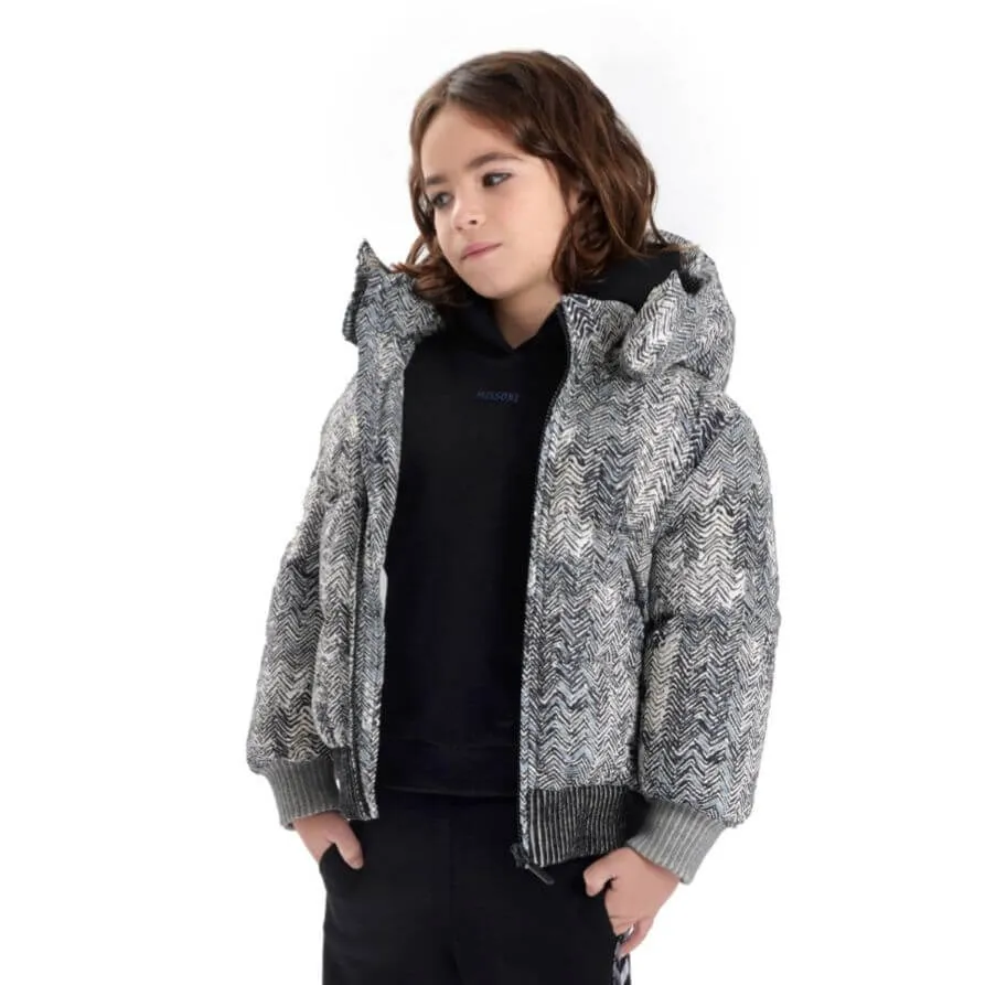 Jungen Graue Steppjacke