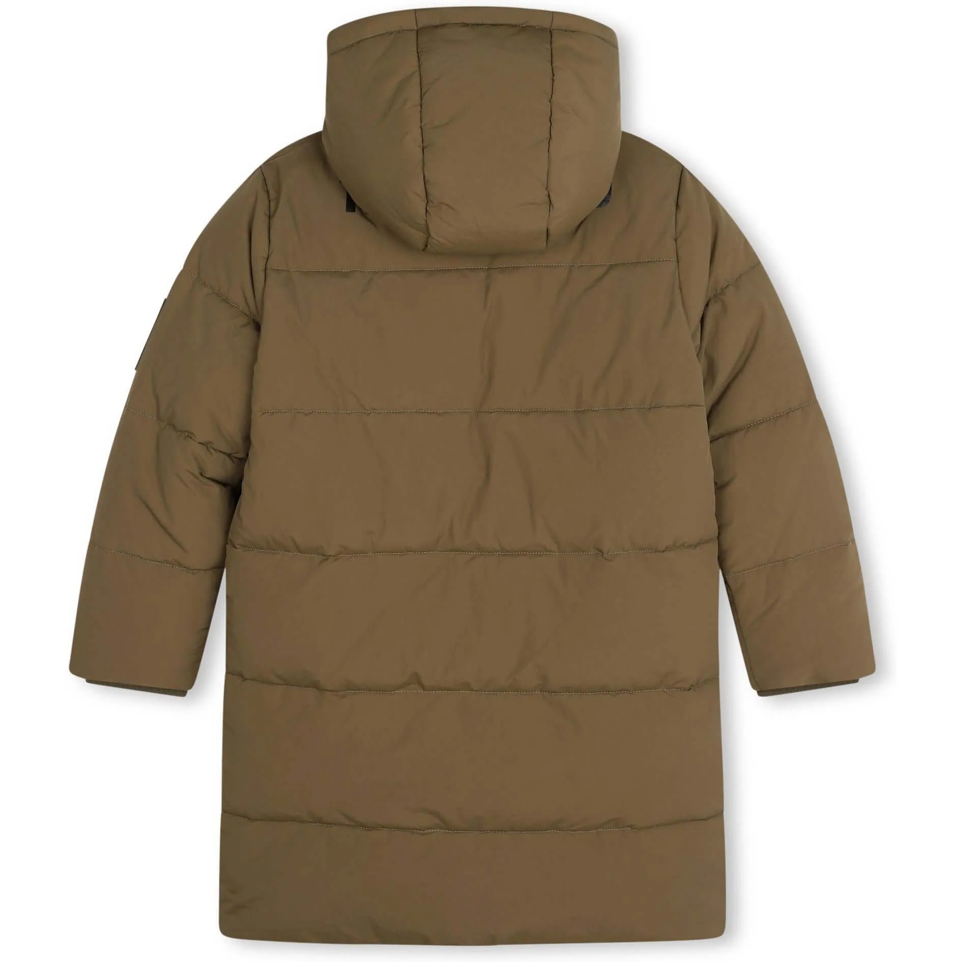 Jungen Khaki Lange Steppjacke