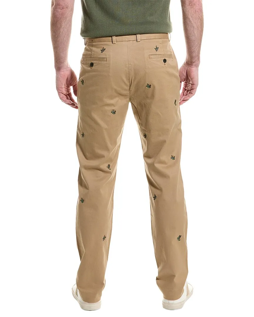Brooks Brothers Bestickte Chino-Hose aus Entenstoff
