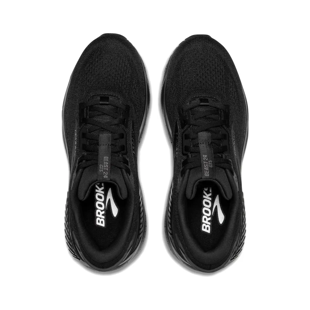 Brooks Herren Beast GTS 24 Sneaker in Schwarz/Schwarz/Ebenholz