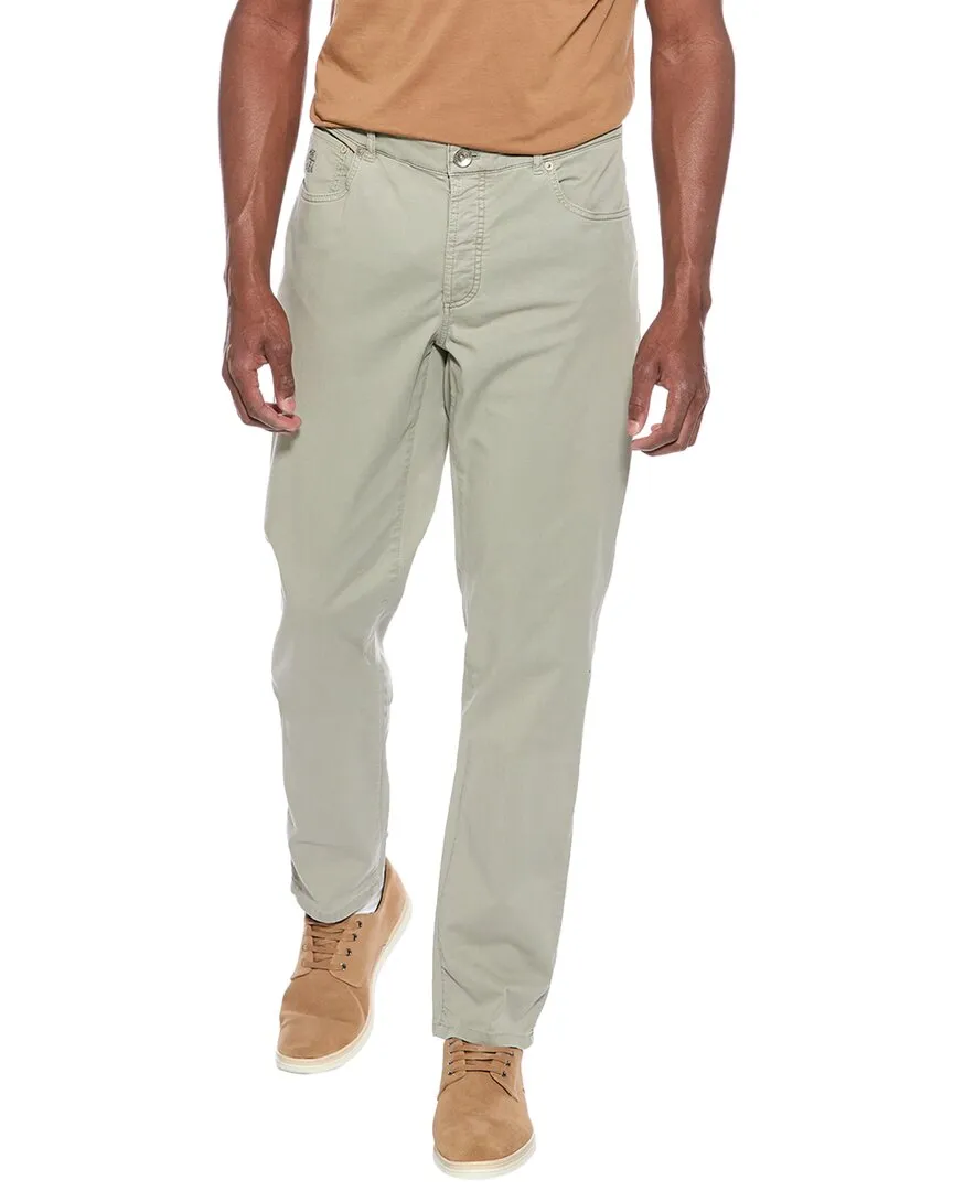 Brunello Cucinelli Grüne Skinny Jeans