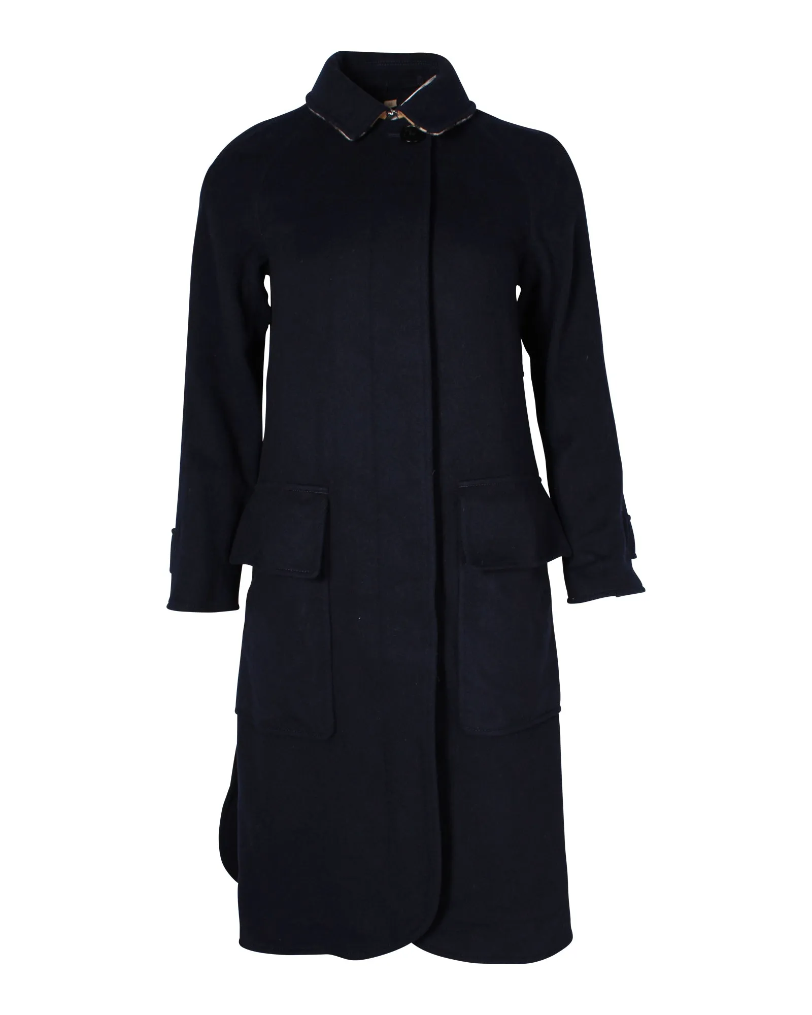 Burberry Automantel in Marineblauem Kaschmir